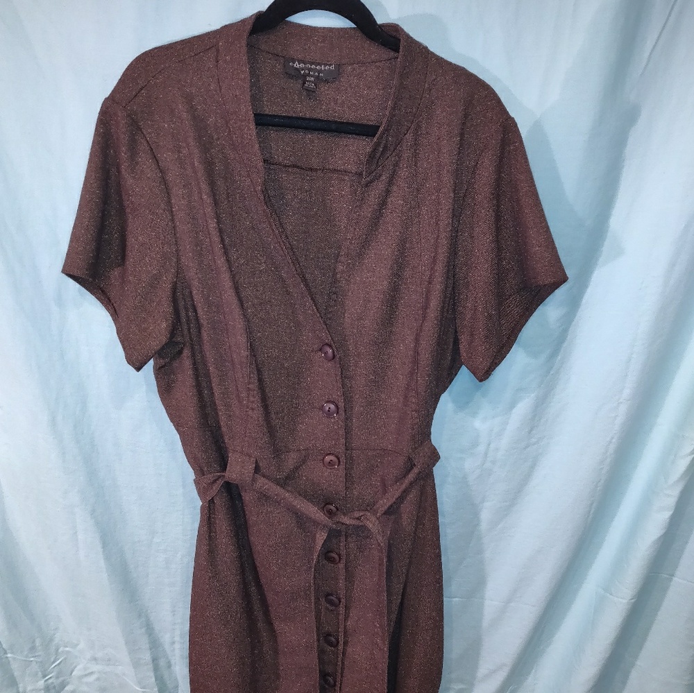 Connected Woman brown dress